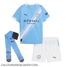 Maglie da calcio Manchester City Rodri Hernandez #16 Prima Maglia Bambino 2025-26 Manica Corta (+ Pantaloni corti)
